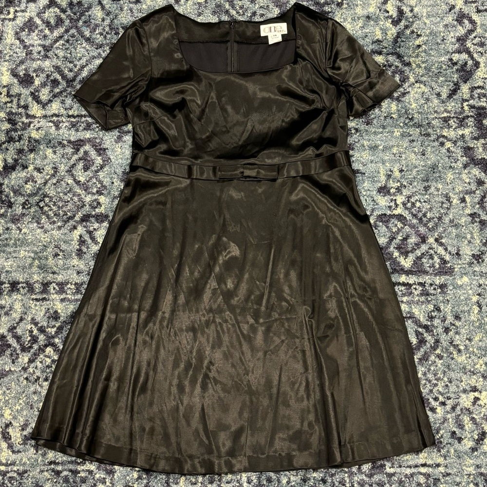 black bow babydoll dress